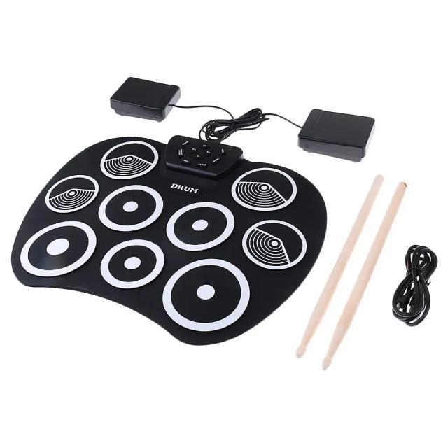 Almofada de Percussão Eletrônica Profissional para Bateria: Módulo de Tambor com Sistema de Gatilho