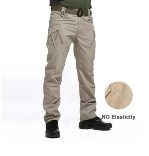 Calça de trabalho resistente ao desgaste homem multi-bolso calças de carga reta ao ar livre jogging calças táticas primavera outono calças casuais - Image 1