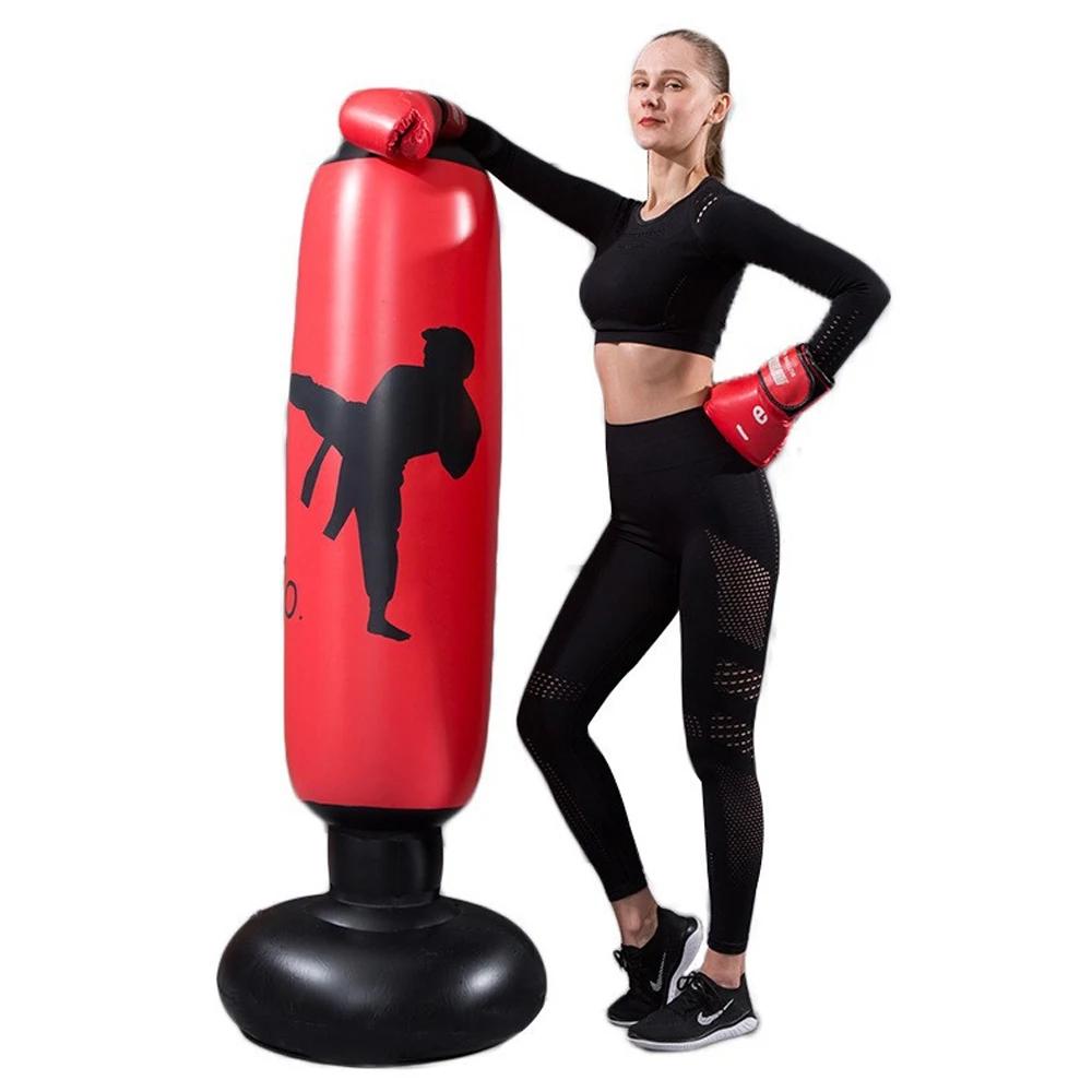 1pc ko estilo sacos de areia de boxe inflável saco de boxe 160cm/63 polegada coluna de boxe karate taekwondo adereços de treinamento - Image 1