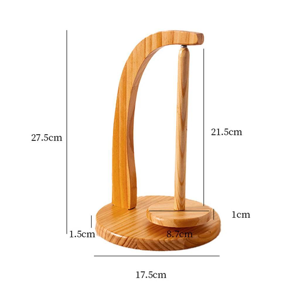 Suporte De Fio De Madeira Spinning Knitting Tools, Suporte Do Fio De Crochet, Carretel De Linha Rotativa Magnética, Enrolador De Bola De Lã, Rotação Spinner - Image 1