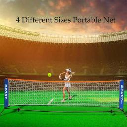 Portátil Folding Padrão Profissional Badminton Net, Indoor e Outdoor Sports, Voleibol, Treino de Ténis, Square Mesh - Image 1