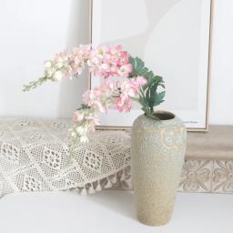 Seda Jacinto Artificial para Decoração de Casa, Flores Falsas, Casamento e Festa de Aniversário, Arranjo Florais DIY, Suporte de Fotografia, 75cm, Outono - Image 5