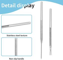 Clay Presser Stamps and Needle Tools Set, Embosser de letras alfanuméricas para cerâmica, escultura cerâmica, ferramentas de texturização DIY - Image 5