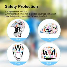 Capacete de bicicleta completo destacável para crianças, capacete esportivo infantil, ciclismo infantil, motocicleta MTB, skate, capacete de patinação - Image 2