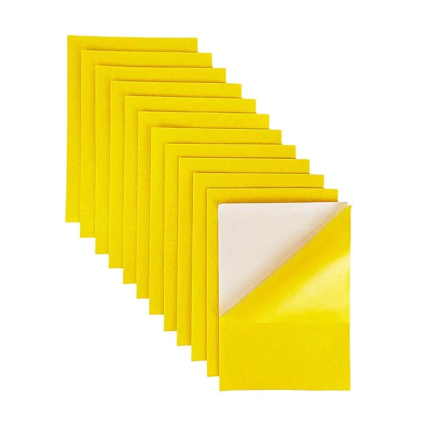 Auto-adesivo Feltro Folhas de Tecido para DIY, colorido Crafts Project, Proteção Móveis, 12pcs por pacote - Image 1