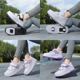 Sapatos Deform Roller Skate para mulheres, patins de 4 rodas, tênis Runaway Parkour, sapatos de deformação, presente para jovens e adultos - Image 6