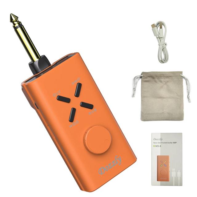 Dozly Mini Amplificador Portátil de Guitarra Elétrica para Fones de Ouvido - 18 Efeitos Integrados