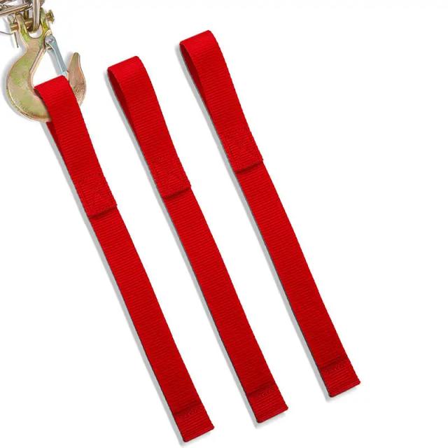Cinta de Reboque Guincho Vermelho Resistente 1/3x - Acessório para Caminhão ATV UTV