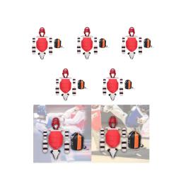 Taekwondo Conjunto de Engrenagem Protetora Virilha, Boxe Chapelaria para Kickboxing, Sanda Sparring Formação, Arte Marcial, Muay Thai, 5pcs - Image 3