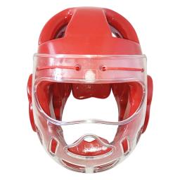 Equimento de karatê capacete facial de karatê fitness capacetes de taekwondo protetor WTF capacete facial com máscara facial suporte de proteção completo - Image 1