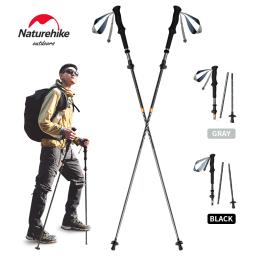Naturehike bastões de trekking de 5 seções ao ar livre, bastões de caminhada telescópicos ultraleves ajustáveis para adultos, caminhadas, acampamento, 1 peça - Image 1