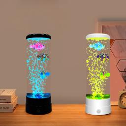 Levou lâmpada de peixe com controle remoto, mudando a cor, luz decorativa, aquário, presente de aniversário para crianças, usb - Image 3