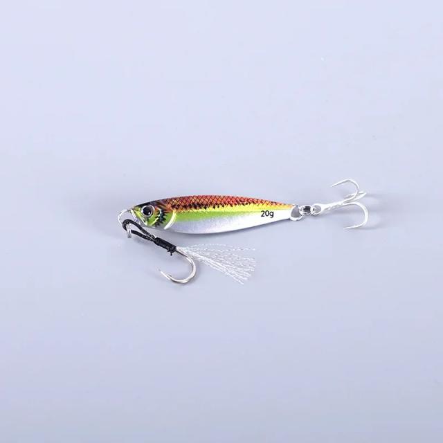Isca artificial de metal para pesca marítima - Gabarito lento e impressão 3D ultra resistente