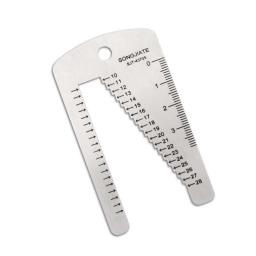 Pulseira relógio régua estêncil modelo ferramenta medição para pulseira relógio cinto aço inoxidável artesanato relógio reparação r7ua - Image 1