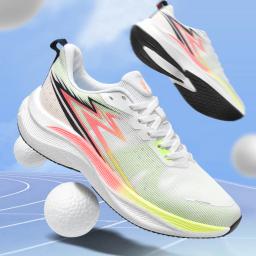 Sapatos masculinos de absorção de choque, ultraleves, placa de carbono, pipoca esportiva, corrida, tamanho grande, moda masculina, verão, 2022 - Image 3