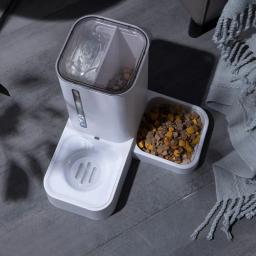 Alimentador automático do animal de estimação, bacia plástica, boca seca, bandeja bebendo do gato do cão, suprimentos animais, preço de atacado - Image 3