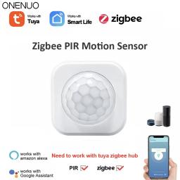 Oninuo zigbee humano pir sensor de movimento detector segurança vida inteligente tuya zigbee movimento pir detector precisa zigbee gateway/hub - Image 1