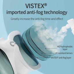 Copozz óculos de natação à prova d'água vistex anti nevoeiro espelhado ajustável silicone óculos de natação profissional equipamento de natação - Image 3