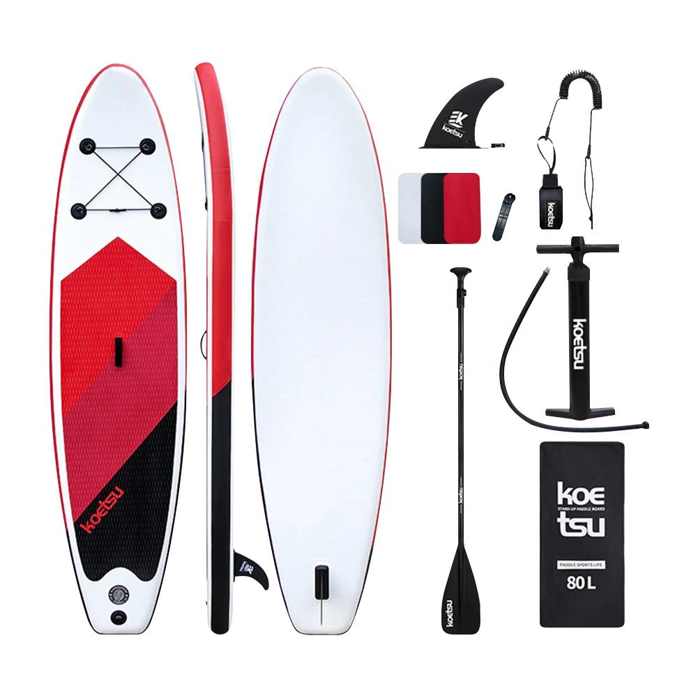 Inflável Sup Board Com Corda De Pé Prancha De Pé, Equilíbrio De Pá, Surf De Alumínio, Kit De Mochila - Image 1
