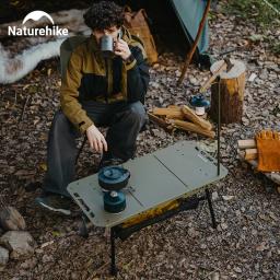 Naturehike 2025 nova mesa de acampamento igt pendurado lanterna pólo mesa dobrável altura ajustável alta carga ao ar livre piquenique luz mesa - Image 2