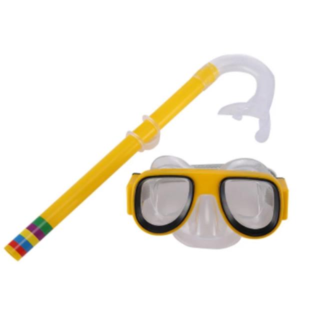 Conjunto de Mergulho Infantil com Máscara e Snorkel Seco para Natação