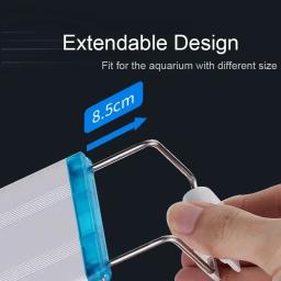 18 ~ 70cm ultra fino suporte de tanque de peixes luz aquário iluminação led para clipe extensível lâmpada 220v aquário luzes suprimentos - Image 3