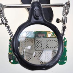 Lupa para reparo eletrônico, Terceira mão para solda, Lupa com luz LED profissional - Image 2