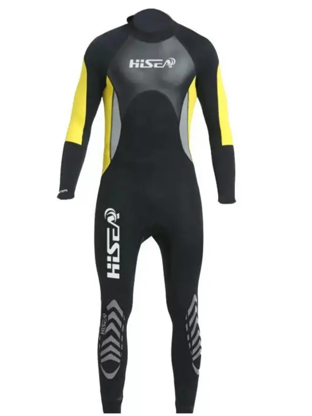 Wetsuit Masculino Hisea 3mm de Neoprene para Mergulho, Snorkeling e Surf em Água Fria, Ideal para Inverno e Caiaque