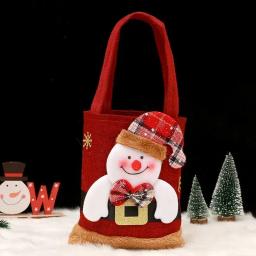 Sacos de presente de Natal para crianças e adultos, sacola de maçã, fofa, interna, decoração, 1 a 10 unidades - Image 4
