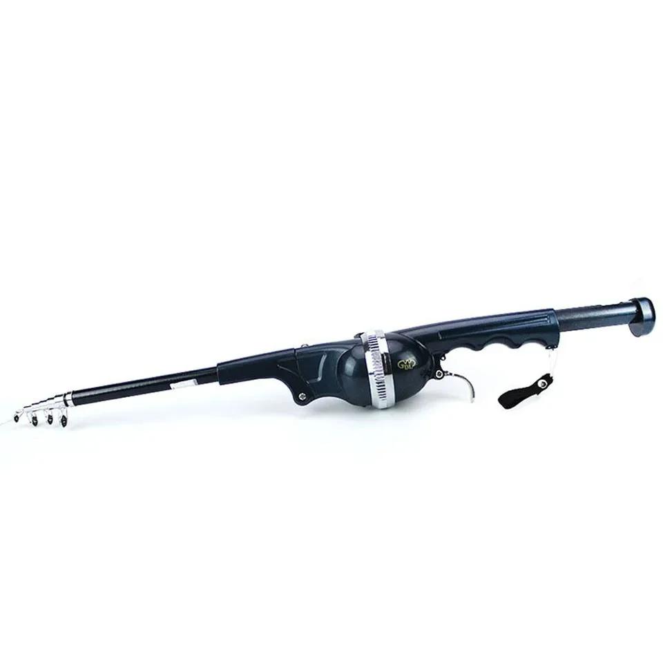 Vara De Pesca Dobrável com Linha De Carretel Combo, Bolso Portátil, Jogando Rocha Telescópica, Dobrável Mini Viagem Rod para Peixe, Alta Qualidade - Image 1