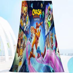 Crash Bandicoot Microfiber Toalha de Praia, Absorvente Rápido, Suave, Ioga, Natação Resort, Alpinismo - Image 5