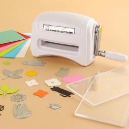 4 cores mini máquina de corte manual com 2 almofadas de corte para diy scrapbooking artesanato cartões fazendo máquina cortador de papel - Image 6