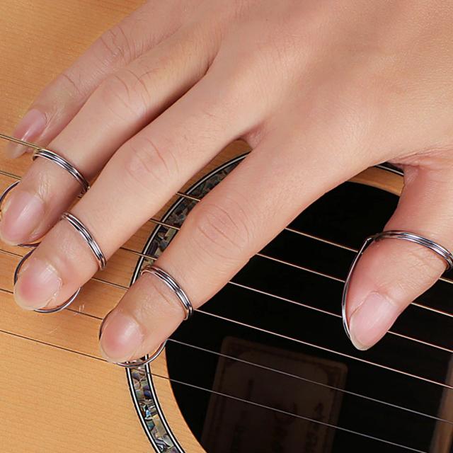 Palhetas Ocas de Metal para Guitarra, Palhas para Banjo e Dedos para Bandolim - Acessórios Musicais Essenciais