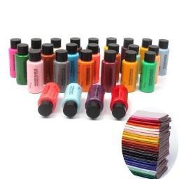 1 pçs 30ml 43 cores conjunto de pintura de couro diy artesanato borda de couro pintura tintura de óleo - Image 1