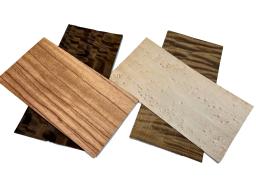 Misturado Fumado Eucalyptus Maple Madeira Folheado Pack, Marqueteria Inlay, Material de Arte, 20x10cm, T:0.4-0.5mm, 4 Pcs - Image 5
