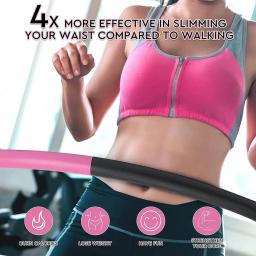 Aros circulares hula removíveis para adultos, esportes, emagrecimento, equipamento fitness, anel de treinamento, círculo ajustável, argola para mulheres - Image 5