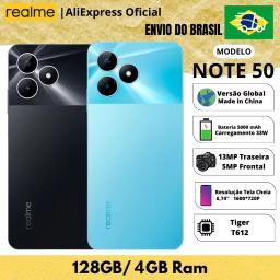 Celular Realme Note 50 128GB ROM / 4GB RAM | Envio do Brasil | Smartphone 4G , ROM Global , Processador Tiger T612 - Image 1