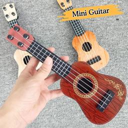 Guitarra ukulele clássica para crianças, mini guitarra, 4 cordas, brinquedo para educação infantil, instrumentos musicais, presentes de aniversário - Image 1