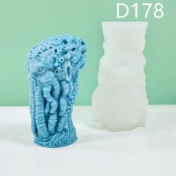 Silicone Polvo Esqueleto Vela Molde, Forma De Gesso, Arte De Escultura, Aromaterapia Gesso, Decoração De Casa, Presente Artesanal, D178-179 - Image 3