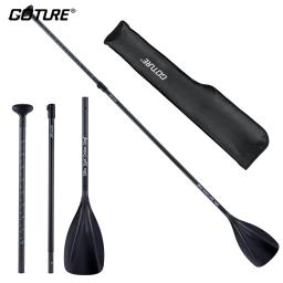 Goture sup paddle eixo de fibra de carbono completo 3 seções ultra leve 170-215cm ajustável portátil stand up paddle board acessórios - Image 1