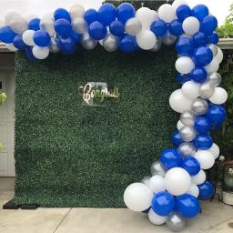 142 peças, conjunto de arco de guirlanda de balão branco azul para festas de aniversário, feriados, cerimônias de formatura, casa, decorações de fundo - Image 4