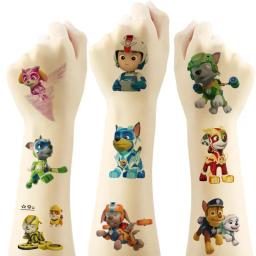 20 pçs patrulha pata tatuagem adesivos engraçado dos desenhos animados crianças meninas presente de aniversário natal recompensa brinquedo à prova dwaterproof água bonito ryder adesivo - Image 2