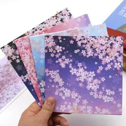 Papel Origami Floral Japonês para Crianças, Materiais Artesanais, Scrapbooking DIY, Papel Artesanal Dobrável, Padrão de Flor Quadrado, Decoração Artesanal, 60Pcs - Image 1