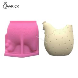 Molde silicone criativo para decoração frango, para inserção penas, artesanato doméstico - Image 2