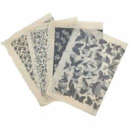 Papel De Transferência Preto De Arte De Cerâmica, Papel De Flor De Esmalte Underglaze, Adesivo Decalque De Cerâmica De Alta Temperatura, DIY Ferramentas De Argila Do Polímero, 1Pc - Image 2