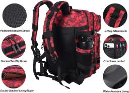 Mochila impermeável ao ar livre, saco de assalto, escalada mochila, esporte, camping, caminhadas, trekking, 45L, 3P - Image 3