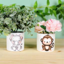 Animal Leão Adesivo para Crianças, Decoração de Festa de Aniversário, Selva e Safari, Vida Selvagem Animal Birthday Party Supplies, Baby Shower Decoration - Image 3