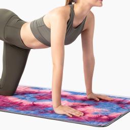 Toalha de ioga quente antiderrapante, feita de fibra ultrafina macia absorvente, disponível em várias cores, adequada para Bikram Pilates ﻿ - Image 3