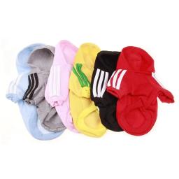 Roupas esportivas com capuz para animais, capuz com duas pernas, cachorro e gato pequenos, pelúcia vip, outono e inverno, 1 pc - Image 2