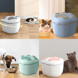 Pet Food Bin armazenamento, recipiente hermético para cães e gatos, espaçoso - Image 4
